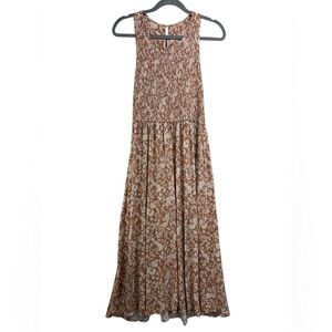 Matilda Jane Just Imagine Lauren Smocked Floral Midi Dress Womens Large